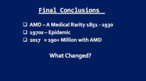 AMD Caused by Processed Food Presentation by Chris Knobbe Final Conclusions