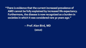 AMD Rare in the 19th Century, According to Professor Alan Bird, Moorfields Hospital, London, England