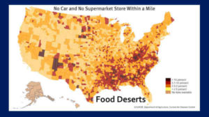 AMD Macular Degeneration is Correlated to Food Deserts, USA