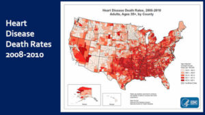 AMD Macular Degeneration and Heart Disease Correlation, USA CDC Data