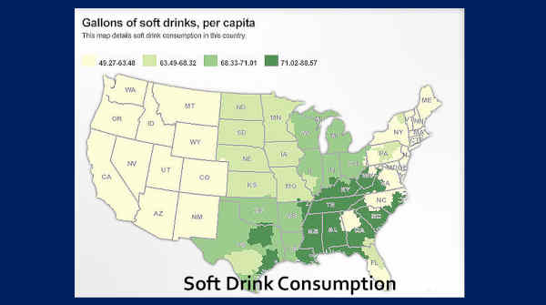 AMD Increased Prevalence Correlated to Increased Soft Drink Consumption, USA