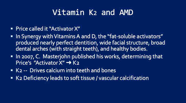 AMD and Vitamin K2 Deficiency