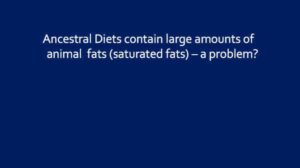 Ancestral Diets and Saturated Fats - a Problem?