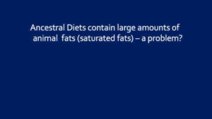 Ancestral Diets and Saturated Fats - a Problem?