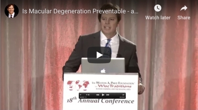 Dr. Knobbe Presents Macular Degeneration - Preventable & Treatable - With Ancestral Diet? at the Weston A. Price Foundation's Annual Wise Traditions Conference - 2017