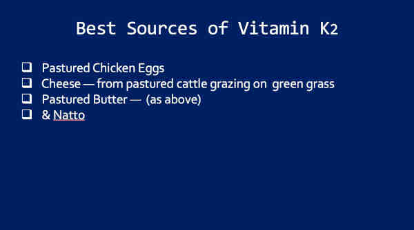 Sources of Vitamin K2 for Macular Degeneration (AMD) 