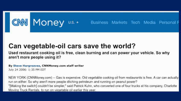 Can vegetable oil cars save the world?