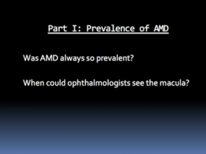 Was AMD Prevalence as High in the 19th Century?