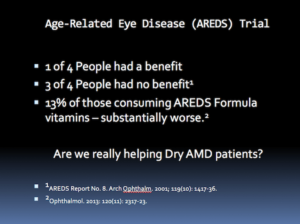 AREDS Eye Vitamins Trial and Results