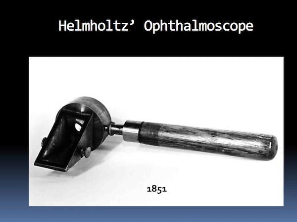 Hermann von Helmholtz original ophthalmoscope