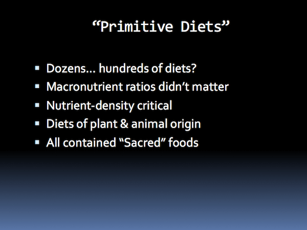 Primitive Diets Principles as Discovered by Weston A. Price