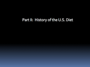 U.S. Dietary History in Relation to Macular Degeneration (AMD)